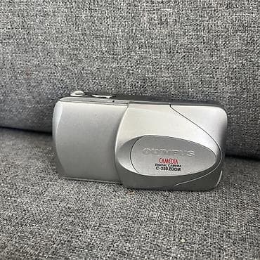 Видеокамеры: Редкий фотоаппарат Olympus Camedia 350 Zoom Silver. Сохранен как — 1
