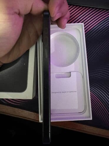 купить детские смарт часы: IPhone 15 Pro Max, Колдонулган, 256 ГБ, Кара, Кабель, 93 % — 8