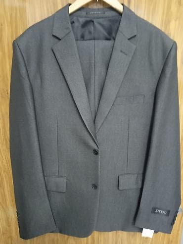 Костюмы: Мужской костюм, 2XL, Новый, цвет - Серый — 1