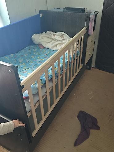 Детская кровать трансформер, Другой тип, цвет - Коричневый