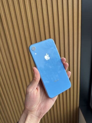 IPhone Xr, Б/у, 128 ГБ, Голубой, 100 %
