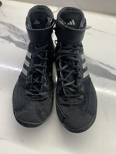 Мужская обувь: Боксерские ботинки Adidas,Kombat spin высокие - Цвет: черный с — 7