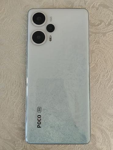 studio display: Poco F5, Б/у, 256 ГБ, цвет - Белый, 2 SIM — 1