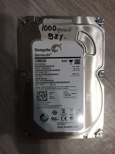 ssd 120: Накопитель, Б/у, Seagate, HDD, 1 ТБ, 3.5", Для ПК — 1