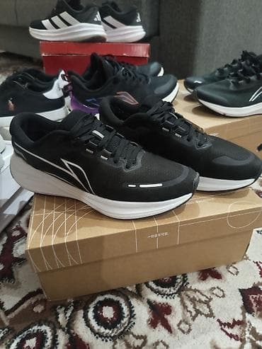 ноокен масы: Кроссовки для бега/тренировок - Цвет: черный с белыми акцентами - — 3