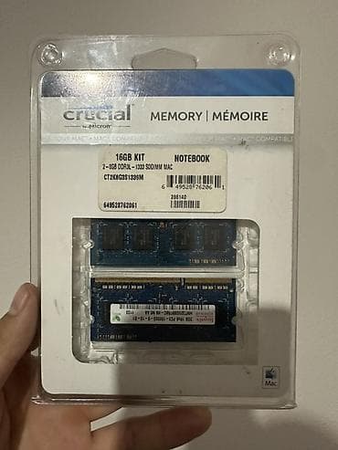 Оперативная память, Crucial, 16 ГБ, DDR3, 1333 МГц, Для ноутбука