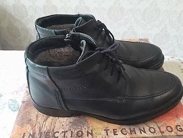 lining оригинал: Мужские кожаные ботинки-дерби черного цвета - Модель — 2