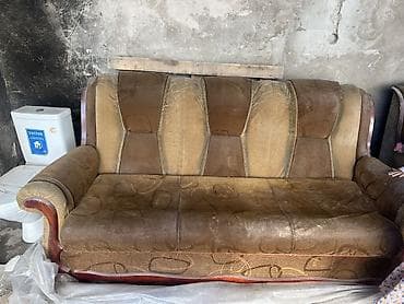 диван 3 в 1: Комплект мягкой мебели, цвет - Коричневый — 1