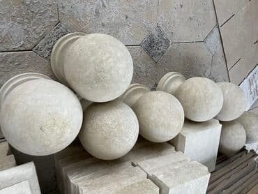 продаю травертин: Бесплатный замер объект балясины из 2 слоя ! Тумба перила кубики — 4