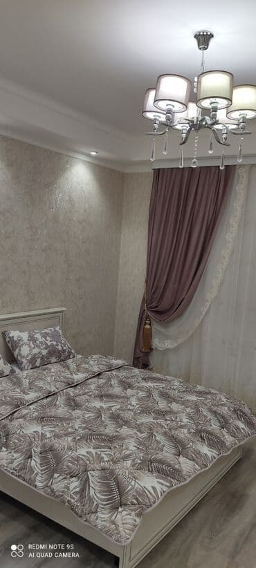 квартира на ночь в бишкеке: 2 комнаты, Душевая кабина, Постельное белье, Кондиционер — 6