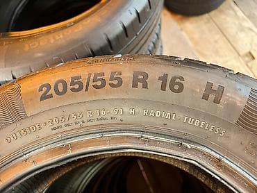 резиновые шины: Шины 205 / 55 / R 16, Лето, Б/у, Пара, Германия, Continental — 4