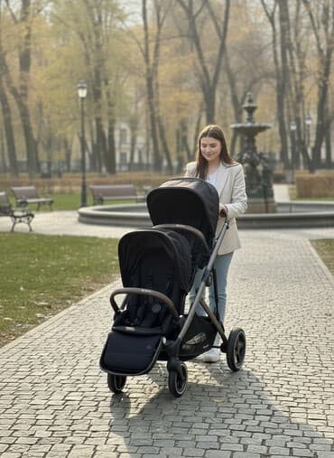 ремни безопасности для коляски: Коляска, цвет - Черный, Б/у — 7