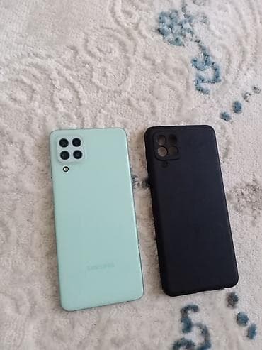 Samsung Galaxy A22, Б/у, 128 ГБ, цвет - Зеленый, 2 SIM