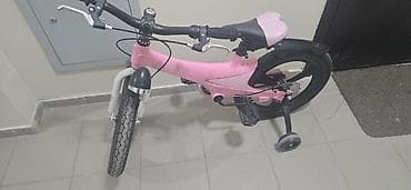 фикс розовый: Детский велосипед с дополнительными боковыми колёсами. - Съёмные — 2