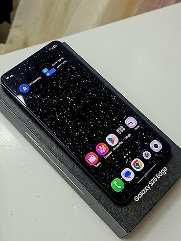nokia e72: Samsung Galaxy S25 Edge, Б/у, 256 ГБ, цвет - Черный, 2 SIM, eSIM — 6