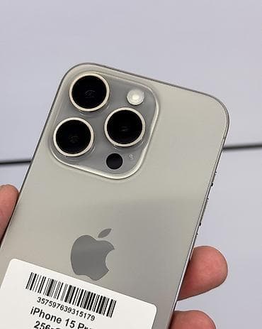 iphone 10 pro: IPhone 15 Pro, Б/у, 256 ГБ, Natural Titanium, Защитное стекло, Чехол, Коробка, В рассрочку, 81 % — 4