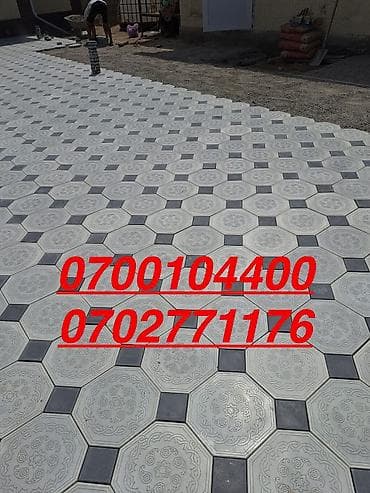 Үй жана бакча: Тротуардык плитка, Башка модель, Бетондон, Короо учун, Жаңы — 4