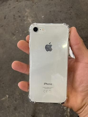 IPhone 8, Б/у, 64 ГБ, Белый, Чехол, 74 %