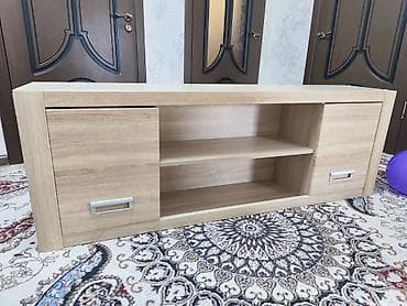 саунд бар: Тумба и подставка для телевизора, Подвесная, ЛДСП, цвет - Бежевый — 3