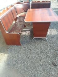 полки для кухонь: Кухонный мягкий уголок, Б/у, МДФ, цвет - Розовый — 1