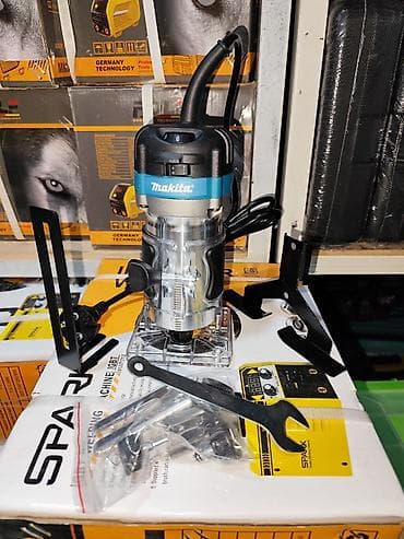 Компактный ручной кромочный фрезер Makita BG373 - Мощность: 580 Вт -