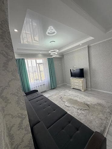 8: 2 комнаты, 63 м², Асанбай мкр Элитка, 8 этаж, Евроремонт — 1