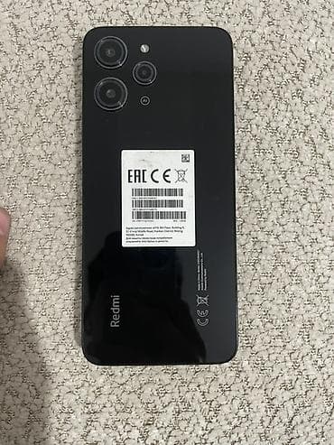 galaxy 9: Redmi, Redmi 12, Б/у, 128 ГБ, цвет - Черный, 1 SIM, eSIM — 4