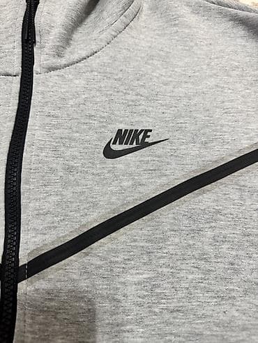 made: Nike Tech Fleece ( оригинал) - Цвет: серый c чёрной молнией - — 2