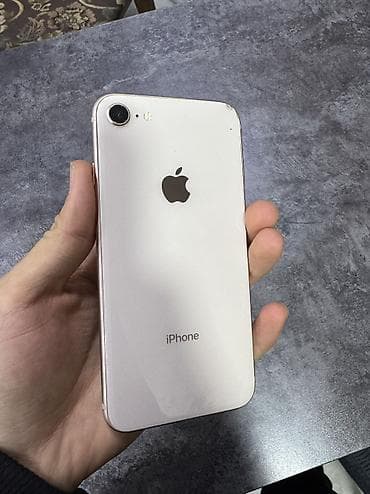 IPhone 8, Б/у, 64 ГБ, Зарядное устройство, Защитное стекло, Чехол, 100 %