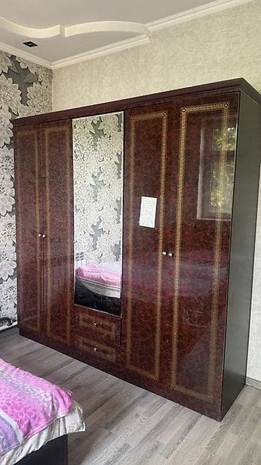 комод пластиковый бишкек: Спальный гарнитур, Б/у, Двуспальная кровать, Белоруссия, ДСП, Самовывоз, цвет - Коричневый — 3