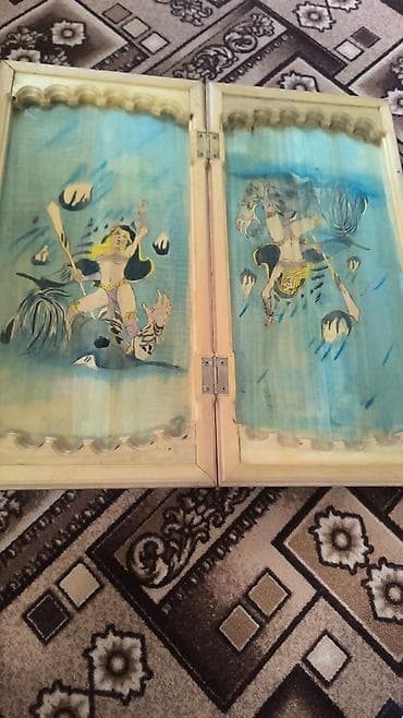 турист 3: Резная деревянная доска 3-в-1: нарды, шахматы и шашки - Материал — 2