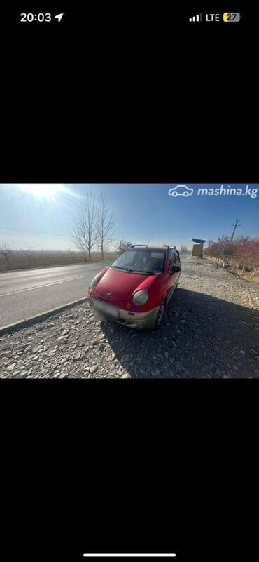 авто ижара: Daewoo Matiz: 2003 г., 0.8 л, Механика, Бензин, Хетчбек — 3