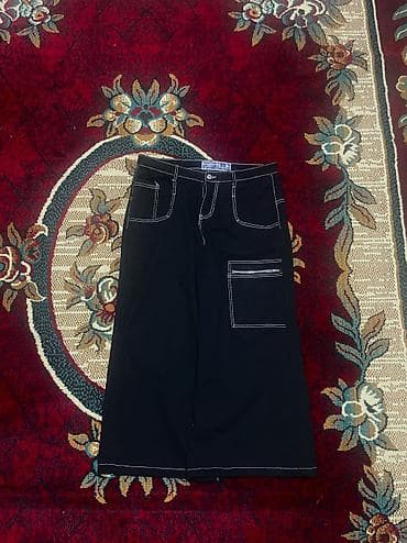 одежда для лыжи: Мужские джинсы, XL, Б/у, цвет - Черный, Самовывоз — 1