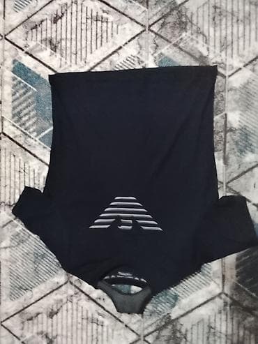 кыргызча кийимдер: Эркектердин футболкасы, 2XL, Emporio Armani, Жаңы, түсү - Кара — 3
