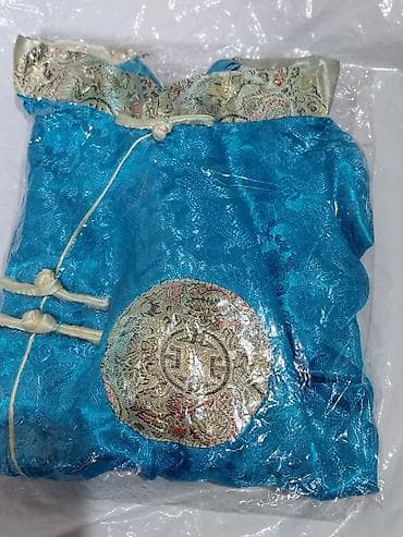 национальные: Детское платье, цвет - Голубой — 3