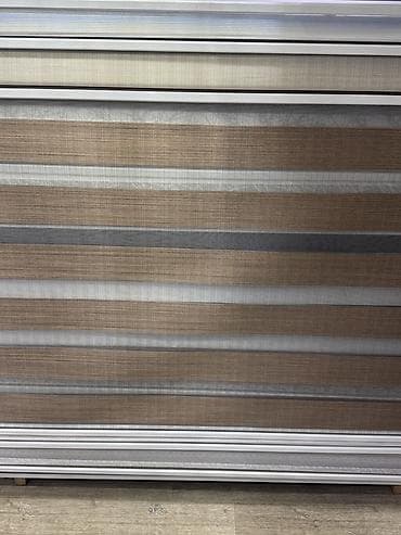 рулонные шторы для кухни: Рулонные шторы «день-ночь» (зебра), тканевые - Двухслойное полотно с — 1