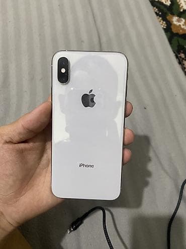 Apple iPhone: IPhone X, 64 ГБ, Серебристый, Кабель — 1