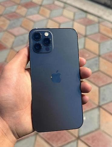купить ноутбук макбук бу: IPhone 12 Pro, Б/у, 128 ГБ, Pacific Blue, Зарядное устройство, 100 % — 1