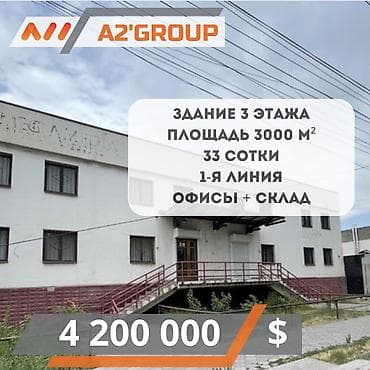 участок 3соток: Продажа офисов 3000 м², С ремонтом, Без мебели, Многоэтажное здание, 3 этаж — 1