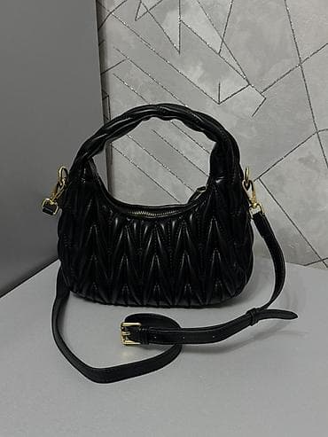 Сумкалар: Сумка под miu miu Особенности: - Компактная форма хобо - Плетеная — 3