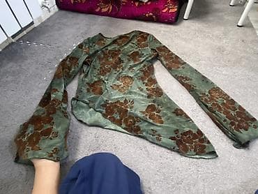 Личные вещи: Вечернее платье, Длинная модель, Шифон, С рукавами, Шлейф, S, M — 4