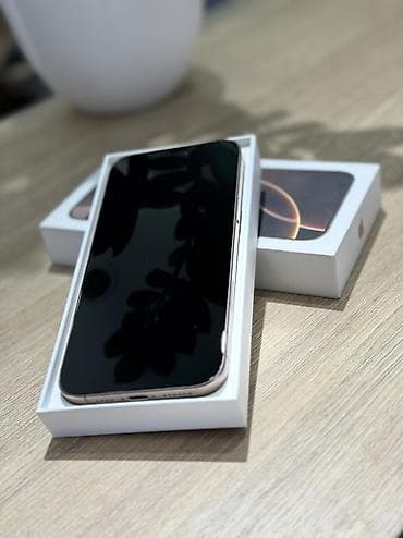 ssd sata: IPhone 16 Pro Max, Б/у, 256 ГБ, Desert Titanium, Коробка, 91 % — 7