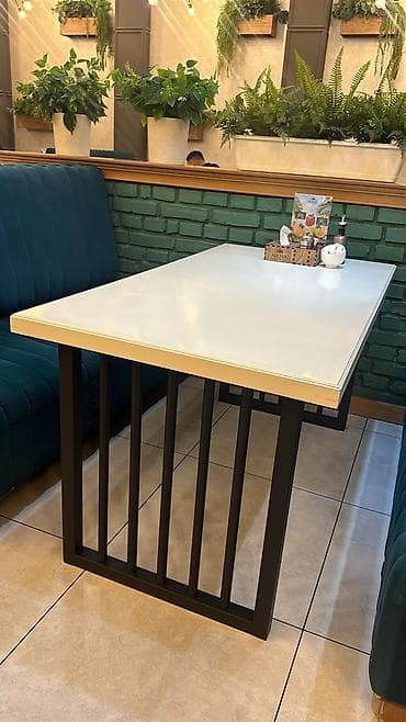Прямоугольный обеденный/кафейный стол в современном стиле. - at lalafo.kg Прямоугольный обеденный/кафейный стол в современном стиле. -