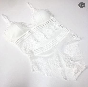 не ликвид: Комплект, Бюстгальтер, Бразилиана, Гипюр, С кружевом — 3