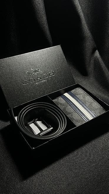 Атайын кийим: Подарочные наборы для мужчин в стильных коробках 1) Набор COACH New — 1