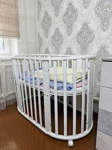жууркан матрас: Люлька, Колдонулган, Бешик, Жыгач, түсү - Ак — 1