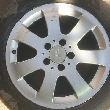 шина 13 175: Литые Диски R 16 Mercedes-Benz, Комплект, отверстий - 5, Б/у — 5