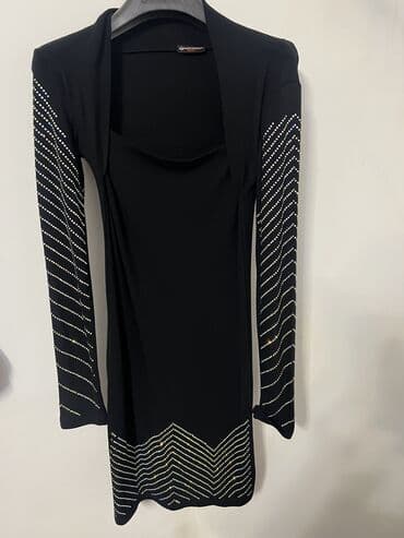 теннисный юбка: Платье нарядное со стразами. 42-размер — 1