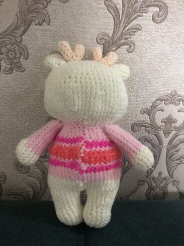 Вязаная игрушка «Оленёнок» амигуруми. Описание: - Милый оленёнок с — 3