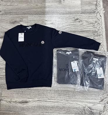 nike tech: Мужская толстовка, M, L, Moncler, Новый, цвет - Синий, Бесплатная доставка — 2